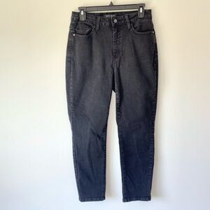 Judy Blue Black Denim Jeans Boyfriend Fit Straight Leg High Rise Casual